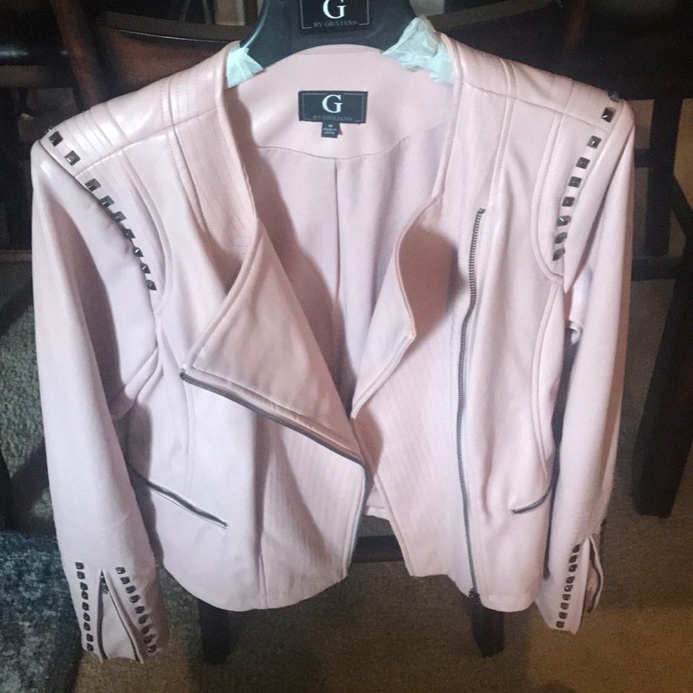 G by Giuliano Ultra Luxe Studded Moto Jacket